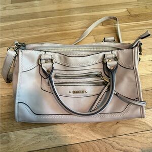 Rosetti Beige Shoulder Bag with Gold Accents